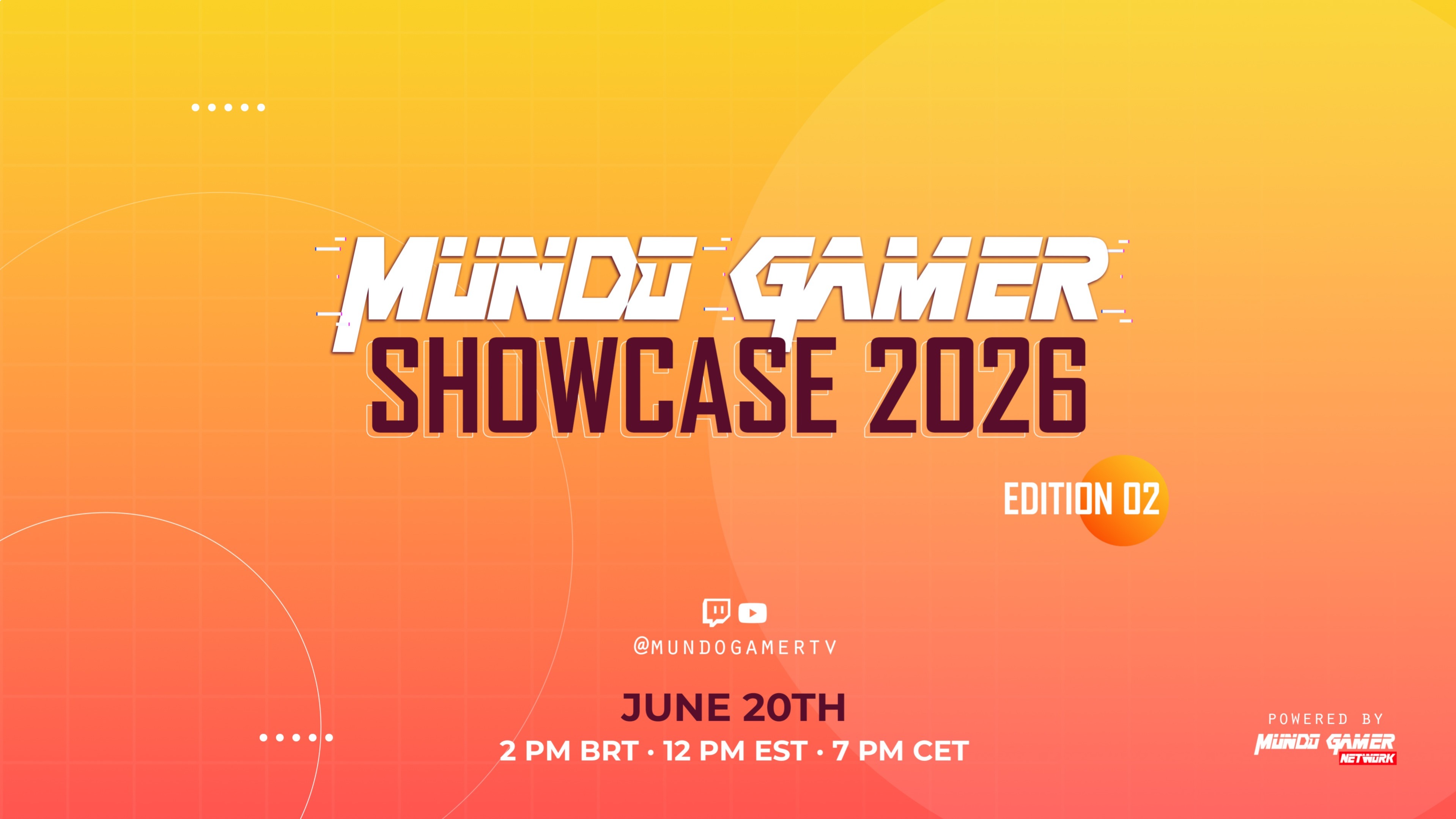 Mundo Gamer Showcase 2026 – Edition 02