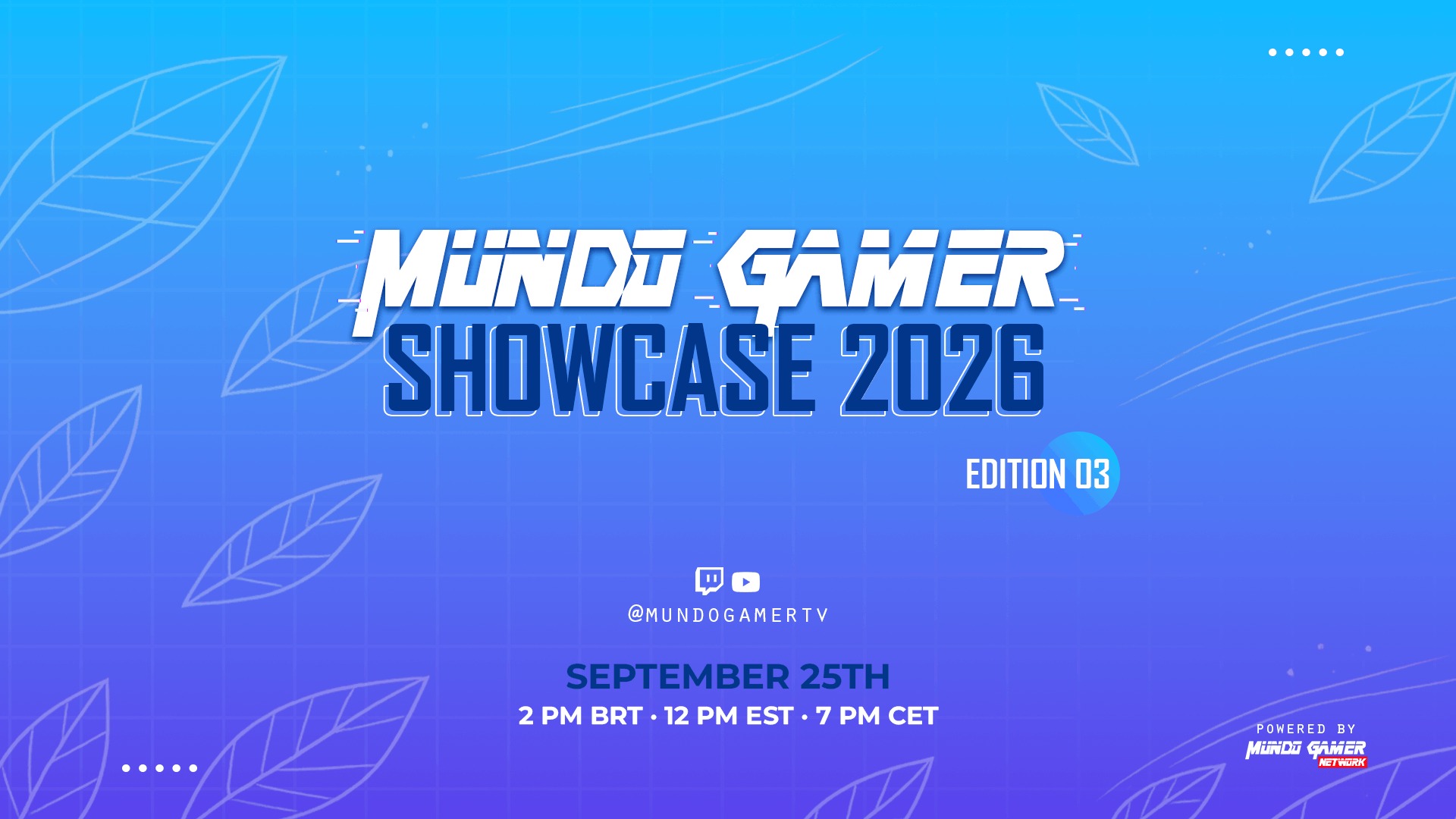 Mundo Gamer Showcase 2026 – September Edition